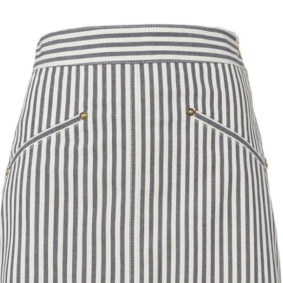 Derek Lam 10 Crosby Striped Cotton Twill Mini Skirt NWT - Picture 7 of 12